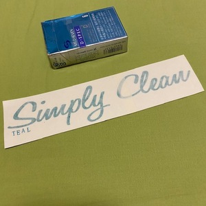 Simply Clean　抜きステッカー ティール　USDM JDM シンプリークリーン