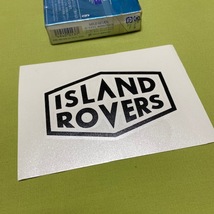 ISLAND ROVERS★黒★抜きステッカー アイランド ローバーズ UK ランドローバー レンジローバー ディフェンダー イヴォーク ディスカバリー_画像1