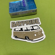 BayPride　★ Slammed★タン（ベージュ）★　ステッカー　タイプ２　T２　バス　空冷　VWBUS VW フォルクスワーゲン　ベイプライド_画像1