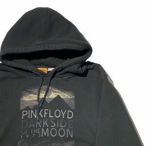 希少 00s ビンテージ rockwear ボディ Pink Floyd プリント スウェットパーカー ピンクフロイド バンド ブラック プルオーバー 2000年代