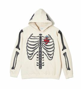 【新品未使用】 MAYO BONES Embroidery Hoodie メイヨー スウェットパーカー プルオーバー 刺繍 フーディー オフホワイト 23AW Msize