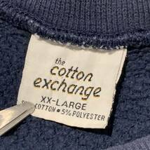 希少 90s ビンテージ cotton exchange ボディ プリント スウェット クルーネック トレーナー 1990年代_画像4