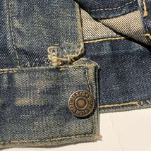 濃紺 60s ビンテージ Levi's 557 BIGE デニムジャケット 3rd リーバイス インディゴ イエローステッチ ボタン裏D 検索用 501XX 506XX 507XX_画像7