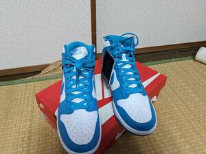 ナイキ NIKE DUNK HIGH RETRO Championship Blue LASER blue ダンクハイ　28㎝　未使用　黒タグ付き