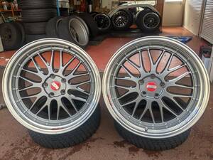 ★BBS LM風　段リム　ステップリム　深リム　メッシュ　レクサス　LS460　LS600　BMW　７シリーズ　PCD120　８．５J　１０J 広島★　