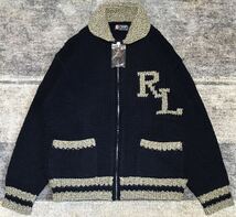 可愛すぎるポロベア 稀少カラー ★ CHAPS RALPH LAUREN ★ チャップス ラルフローレン カウチン ニット ジャケット セーター L_画像3