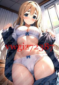 AN-2792 2G 琴吹紬 けいおん! 同人 A4サイズ ポスター アニメ 高品質 anime 制服 美少女 巨乳 イラストアートポスター