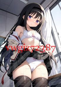 AN-2783 2G 暁美ほむら まどマギ 魔法少女まどか☆マギカ 同人 A4 ポスター アニメ 高品質 anime 制服 美少女イラストアートポスター