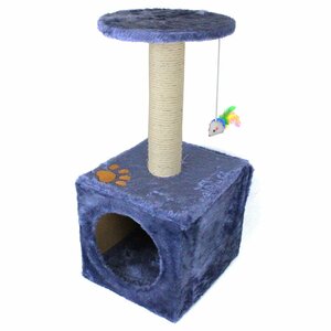 [ free shipping ] cat tower height 60cm cat pad navy .. put cat house compact motion shortage nail burnishing playing place .. house put type cat 