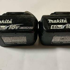 マキタ Makita 純正 2個 Li-ion バッテリー BL1860B 6.0Ah 18V 雪マーク マキタバッテリー マキタインパクトドライバー 動作品 美品の画像2