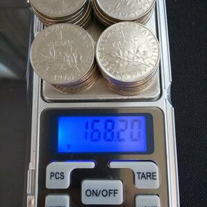 フランス 1フラン硬貨 28枚おまとめ 1960年代～90年代 合計28フラン 2310A-066 外国硬貨 小銭 コインの画像7