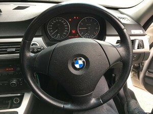 240307 BMW 3シリーズ VA20 E90 320I　ステアリングホイール　ハンドル　ホーンボタン欠品