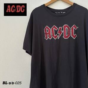 H＆M エイチ＆エム AC/DC Tシャツ ブラック XL バンT ロックT 両面プリントTシャツ USA古着 輸入古着の画像1