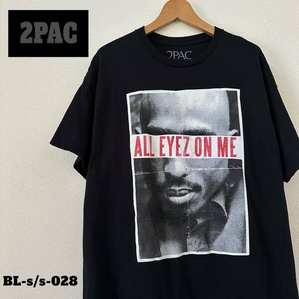 2PAC トゥーパック　ALL EYEZ ON ME Tシャツ　半袖　XL ブラック　HIPHOP 映画　アーティスト　ミュージック