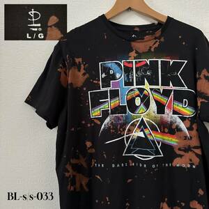 PINK FLOYD ピンクフロイド　プリントtシャツ　Lサイズ　タイダイ染　バンドTシャツ　ロックTシャツ　ヤレ感　フェード