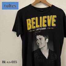 Tultex JUSTIN BIEBER ジャスティンビーバ　ツアーTシャツ　Mサイズ　BELIEVE 2013 ミュージック　アーティスト　ユニセックス_画像1