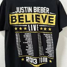 Tultex JUSTIN BIEBER ジャスティンビーバ　ツアーTシャツ　Mサイズ　BELIEVE 2013 ミュージック　アーティスト　ユニセックス_画像6