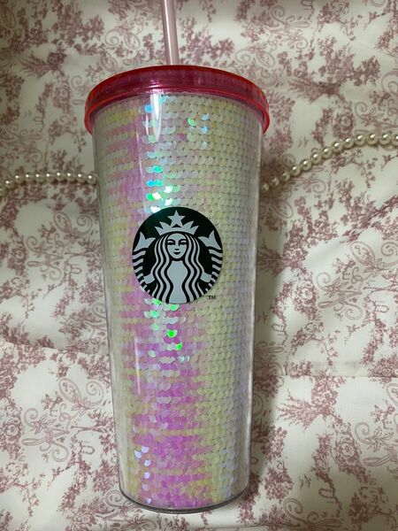 スターバックス　スタバ　桜　タンブラー　スパンコール　651ml