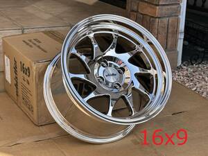 新品！Whistler KR7 16x9J+15 4H PCD100 Vopper Chrome クロームメッキ USDM 深リム Hellaflush