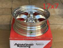 新品！American Racing VN515 TORQ THRUST II 1PC 17x7+0 5H PCD120.65 POLISHED 深リム USDM_画像3