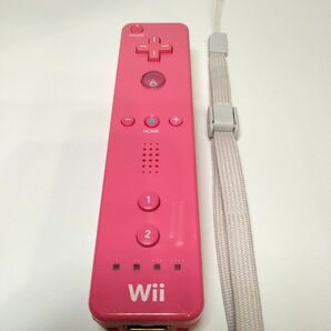 Wii リモコン　RVL-003　ピンク　ストラップ付き