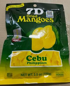 ドライマンゴー100g 7D cebu フィリピン　ビタミン　食物繊維　エイジング　東南アジア　果物　フルーツ　カルシウム