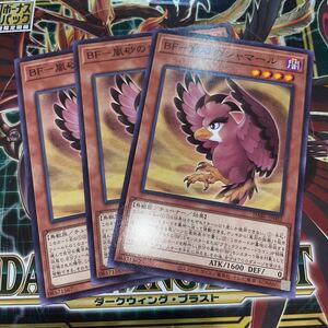 遊戯王　【3枚セット】 ノーマル　DABL-JP002　BF-嵐砂のシャマール　 DARKWING BLAST