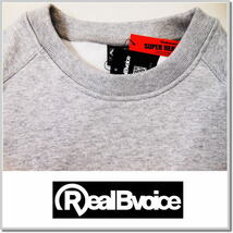 リアルビーボイス Real Bvoice トレーナー RBV R34 10401-11634-GRAY-L 14.1オンス 裏起毛スウェット クルーネック トレーナー/ラグラン袖_画像2