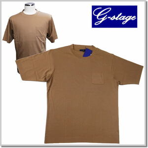 ジーステージ G-stage リブスタートシルケットJKT Tシャツ 540702-007(モカブラウン)-L 半袖Tシャツ