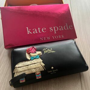 ほぼ新品 kate spade 長財布 ホース 馬