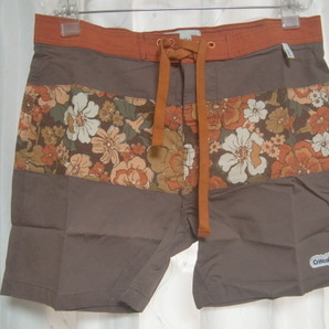 【未使用】THE CLITICAL SLIDE SOCIETY,TCSS WAYBACK BOARDSHORT NUTMEG 32/クリティカルスライドソサエティ ウェイバック ボードショーツの画像1