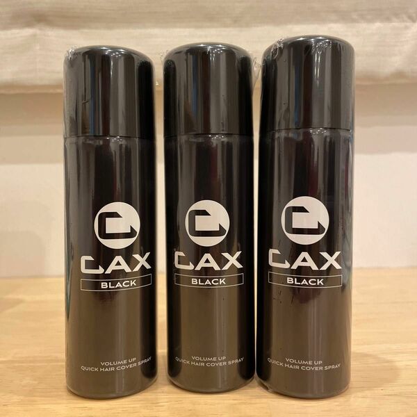 CAX カックス 薄毛隠し 用 ヘアスプレー 100g（リニューアル版）ブラック 3本セット