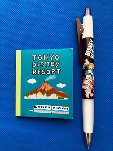 【新品未使用】ディズニー Disney 0.5クリップ付きシャーペン メモ帳セット おしゃれ かわいい 東京ディズニーリゾート 