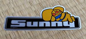 新サイズ 日産 ダットサン サニーちゃん サニトラ オリジナルステッカー SUNNY サニー B120 GB120 B122 旧車 