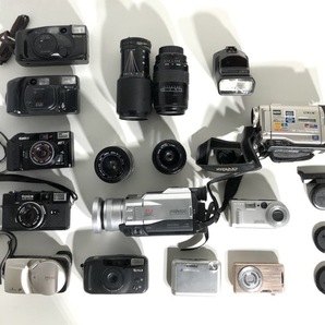 デジタルカメラ フィルムカメラ レンズ ビデオカメラなど まとめて16個  ジャンク扱い ＃K0323の画像1