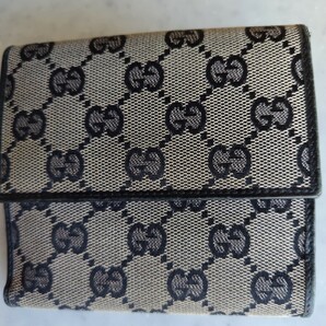 美品☆GUCCI/ グッチ*バンブー 二つ折財布 ユニセックスの画像1