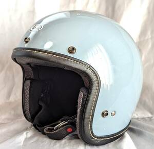 中古実用品 アライ(Arai) バイクヘルメット ジェット CLASSIC AIR アイスブルー 61-62cm XLサイズ