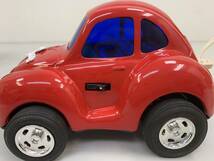 240321G 車 玩具 おもちゃ 日本製 ブリキ フォルクスワーゲン ファンシーライト 倉庫品 赤 ミニカー 箱あり コード 動作確認済 約18㎝ など_画像4