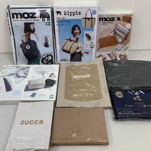 240322A 雑誌 付録 ９冊 セット おまとめ まとめ売り moz kippis MOOMIN ディーン＆デルーカ 財布 バッグ ポーチ トートバッグ ケース などの画像1