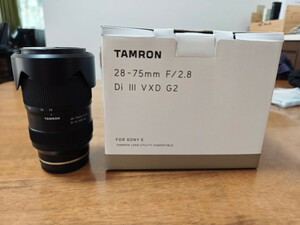 【ほぼ新品、保証有、おまけ有】tamron 28-75mm f/2.8 di iii vxd g2 ソニー用Eマウント