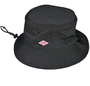 DANTON（ダントン）POLYESTER STRETCH BUCKET HAT 黒 ■男女兼用 F フリーサイズ ■ポリエステルストレッチバケット サファリ ハット