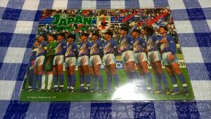 1993年のサッカー日本代表オフィシャルグッズの下敷き