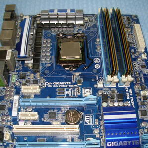 【送料込】中古動作品 GIGABYTE GA-P55A-UD3R INTEL CORE i7-860 DDR3 8GB メモリ CPUクーラー/グラフィックボードおまけ LGA1156の画像4