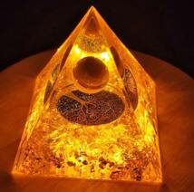 #1 オルゴナイト ピラミッド 浄化 クリスタル 置物 オブジェ 贈り物_画像1