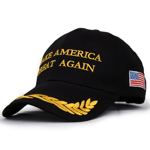 黒　金　トランプ 選挙キャップ Make America Great Again