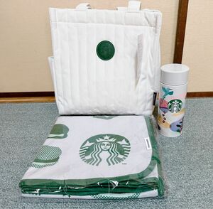 スタバ トートバッグ ピクニックマット タンブラー