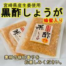 黒酢生姜 130g×5袋 黒酢 蜂蜜使用 きざみ生姜 ご飯のお供 お茶漬 冷や奴等いろんなお料理の付合せに 美容と健康に_画像2