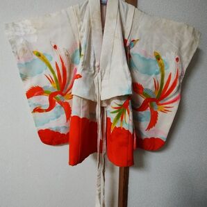 お宮参り 産着 七五三 鳳凰デザイン 訳あり品 汚れ