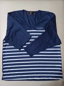 BUONO　MIRANO　ボーノ　ミラノ　ロングTシャツ ボーダー 紺 カットソー　最終値下げ