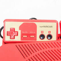 SHARP シャープ TWIN FAMICOM ツインファミコン AN-500R レッド 本体 当時物 レトロ ヴィンテージ K4611_画像6